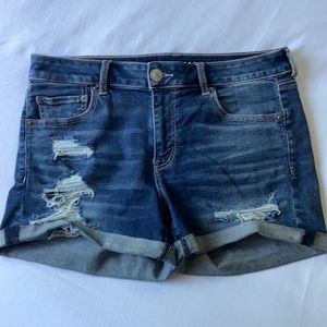 AE Ne(x)t Level High-Waisted Denim Shorts
